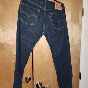 Levi's Men's Dark Indigo Straight Jeans